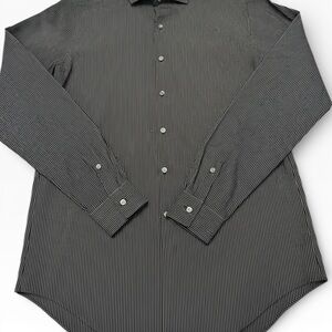 Van Heusen Black and White Striped Dress Shirt